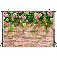 2,1 m x 1,5 m di sfondo di fotografia a parete di fiori