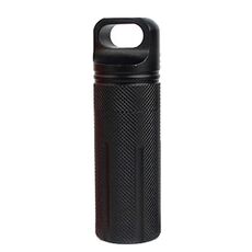 2 PC in lega di alluminio full wapc waterproof lattine attrezzatura di sopravvivenza esterna (nero)