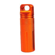 2 PC in lega di alluminio full wapc waterproof lattine attrezzatura di sopravvivenza esterna (arancione)