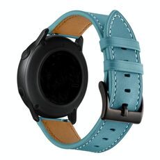 Per Huawei Watch GT3 Pro 43mm / 46mm 20mmCinturino per filo per cucire in pelle primo strato (blu)
