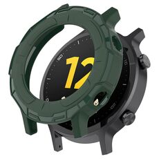 Per Realme watch S RMA207 Armor Hollow TPU Watch Case (verde oliva)