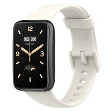 Per cinturino in silicone a tinta unita Xiaomi Mi Band 7 Pro (bianco)