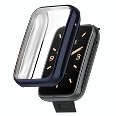 Per Xiaomi Mi Band 7 Pro Custodia protettiva galvanica in TPU a copertura totale (blu notte)