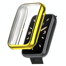 Per Xiaomi Mi Band 7 Pro Custodia protettiva galvanica in TPU a copertura totale (oro)