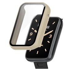 Per Xiaomi Mi Band 7 Pro PC + Custodia protettiva per orologio completamente chiusa con pellicola resistente (bianca)