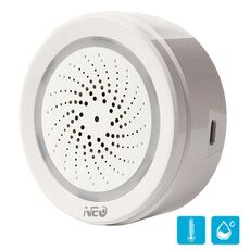 NEO NAS-AB02WT Wifi USB Siren Alarm con sensore di temperatura e umidità