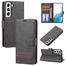 Per Samsung Galaxy S22 5G Casa di telefono in pelle Flip Classic Flip (nero)