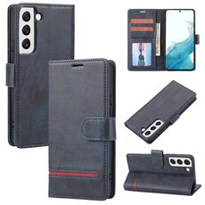 Per Samsung Galaxy S22 5G Custodia per il telefono a flip del portafoglio classico (blu)