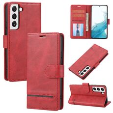 Per Samsung Galaxy S22 5G Custodia per il telefono Flip Flip in pelle (rosso)