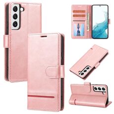 Per Samsung Galaxy S22 5G Case di telefono in pelle di portafoglio classico (rosa)