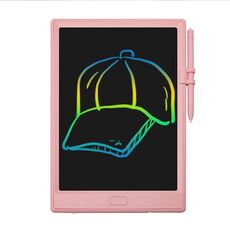 Scheda di scrittura LCD da 10 pollici per bambini disegnati a mano, stile: colorato rosa chiaro