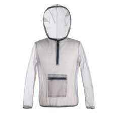 Giacca a prova di insetto traspirante nella giungla con cappa ghash ghash anti-morso, dimensioni: xl