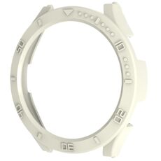 Per Samsung Galaxy Watch4 44 mm Custodia per orologio a mezzo confezione con Scala (Ivory White)