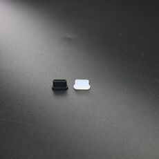 2 set tappo di polvere di ricarica del telecomando del corpo drone per DJI Mini 3 Pro (trasparente+nero)