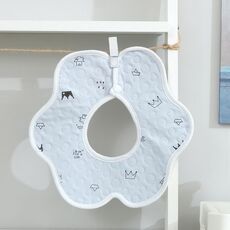 2 pezzi sottile garza di cotone impermeabile a 360 gradi rotanti rotanti (blu)