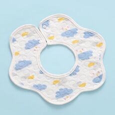 2 pezzi sottile garza di cotone impermeabile morbido a 360 gradi rotanti rotanti (nuvola blu)