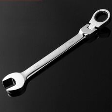 Combinazione Chiavetta a cricchetto con strumento a cricchetto a doppia perforazione della testa flessibile, Specifica: 7 mm