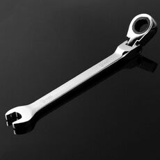Combinazione Chiavetta a cricchetto con strumento a cricchetto a doppio perforazione della testa flessibile, Specifica: 9mm