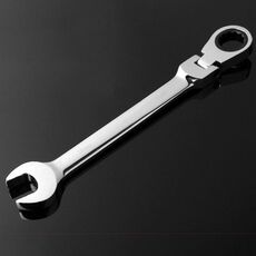 Combinazione Chiavetta a cricchetto con strumento a cricchetto a doppio perforazione della testa flessibile, Specifica: 18 mm