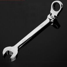 Combinazione Chiavetta a cricchetto con strumento a cricchetto a doppio perforazione della testa flessibile, Specifica: 23 mm