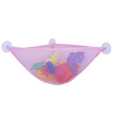 Borsa di stoccaggio del bagno per la casa per bambini multifunzionale Borsa di stoccaggio dei giocattoli (rosa)