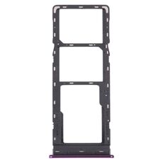 Per Infinix S4 X626 Vassoio per schede SIM + Vassoio per schede SIM + Vassoio per schede Micro SD (viola)