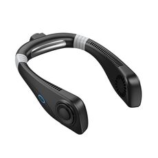 Aromatherapy senza foglie di raffreddamento fogliare ventola per collo appeso mini ventola portatile USB (nero)