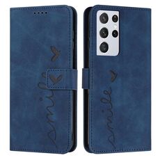 Per Samsung Galaxy S21 Ultra Skin Feel Teat Teasth Telefy Case (blu)