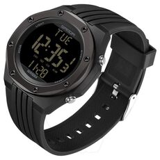SANDA 6093 Waterproof Luminus Electronic Digital Watch (Black)