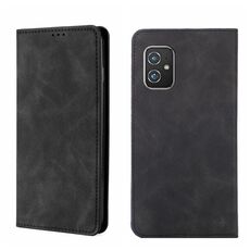 Per Asus Zenfone 8 Skin Feel Magnetic Flip Leth Phone Case (nero)