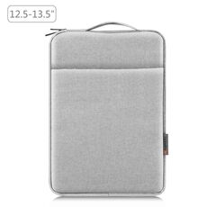 Sacca per valigetta con cerniera per maniche per maniche per laptop Hawel con manico per laptop da 12,5-13,5 pollici (grigio)