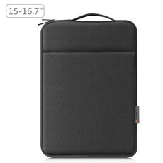 Sacca per valigetta con cerniera per maniche per maniche per laptop Hawel con manico per laptop da 15-16,7 pollici (nero)