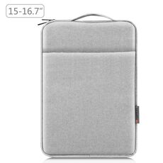 Sacca per valigetta con cerniera per maniche per maniche per laptop Hawel con manico per laptop da 15-16,7 pollici (grigio)
