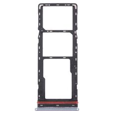 Per Tecno Camon 16 Premier CE9 CD6J vassoio per scheda SIM + vassoio per scheda SIM + vassoio per scheda micro SD (argento)