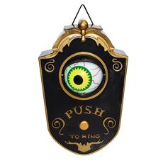 Halween Halloween con un campanello con un campanello Horror Horror Sound Decoration Black