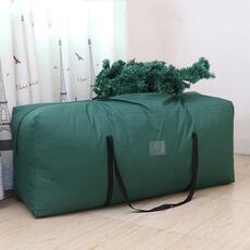 Borsa di stoccaggio dell'albero di Natale Regalo di Natale a prova di polvere, taglia: 135x40x50cm (verde)