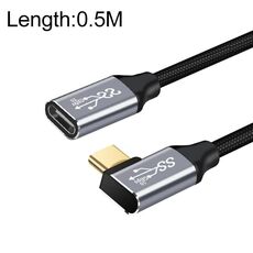 50 cm da 10 gbps USB-C / Type-C da femmina a maschio Carico di ricarica Cavo di estensione di trasmissione