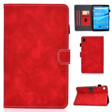 Per Lenovo Tab M10 Plus 10.6 3a Gen 2022 Stiture Canna in pelle intelligente (rosso)