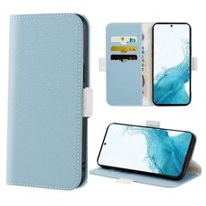 Per Samsung Galaxy S22+ 5G Candy Color Litchi Texture Inceltose Telefono (azzurro)