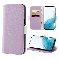 Per Samsung Galaxy S22+ 5G Candy Color Litchi Texture Inceltose Case del telefono (Purple chiaro)