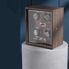 L'orologio da shaker meccanico automatico USB ruota la scatola di archiviazione, Colore: 4 orologi rosso