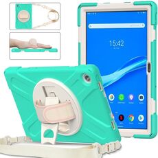 Per Lenovo Tab M10 Plus 10.6 3a Gen 2022 Silicone + Case di compressa protettiva per PC (Mint Green)