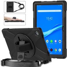 Per Lenovo Tab M10 Plus 10.6 3a Gen 2022 Silicone + Case di compressa protettiva per PC (nero)