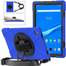 Per Lenovo Tab M10 Plus 10.6 3a Gen 2022 Silicone + Case di compressa protettiva per PC (blu)
