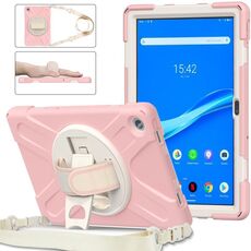 Per Lenovo Tab M10 Plus 10.6 3a Gen 2022 Silicone + Case di compressa protettiva per PC (Cherry Blossom Pink)