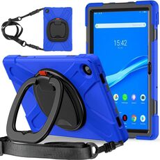 Per Lenovo Tab M10 Plus 10.6 3a Gen 2022 Silicone + Case di compressa protettiva per PC (blu)