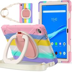 Per Lenovo Tab M10 Plus 10.6 3a Gen 2022 Silicone + PC Protective Tablet Case (colorato rosa)