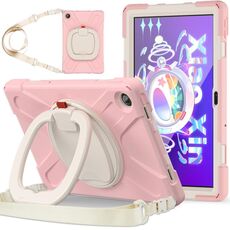 Per Lenovo Tab M10 Plus 10.6 3a Gen 2022 Silicone + Case di compressa protettiva per PC (Cherry Blossom Pink)