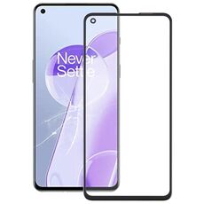 Per OnePlus 9RT 5G MT2110 MT2111 Schermo frontale Lente in vetro esterno con adesivo otticamente trasparente OCA (nero)