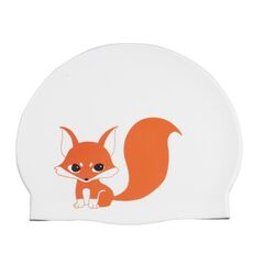Hy08 Case Cartone Stamping Silicone Swimming Cap, Spec: Little Squirrel